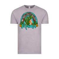 Vintage Zinc western cactus and sunflower mama rainbow Vintage Tee - Artiststas