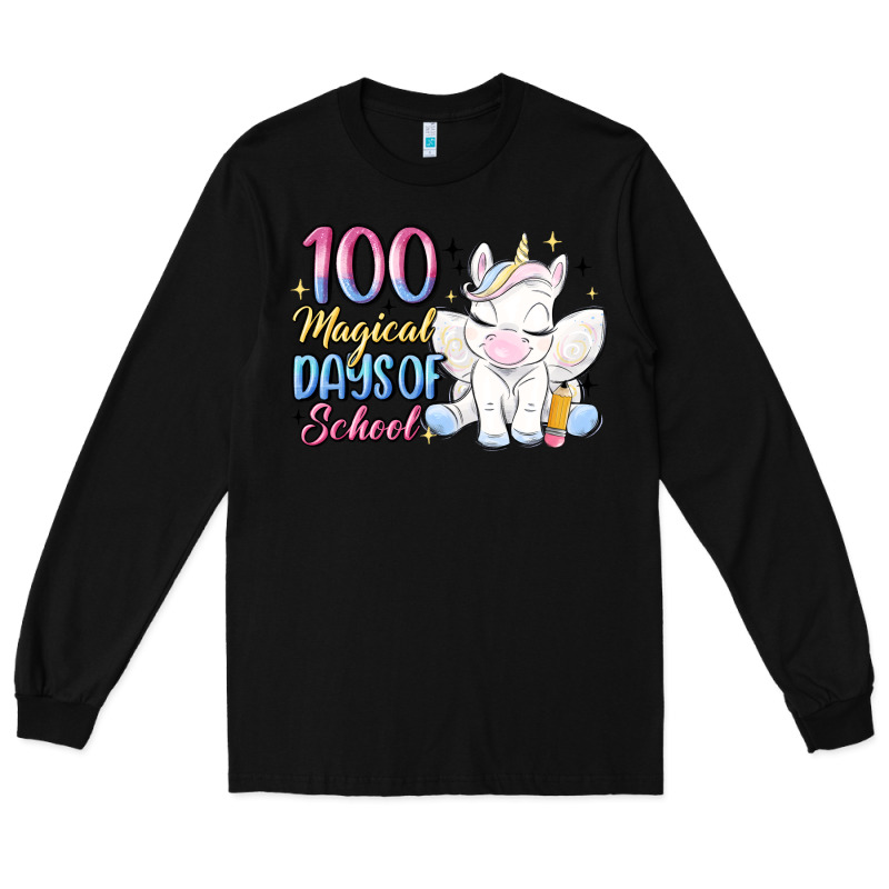 100 Magical Days Of School Long Sleeve Tee by MaliasSmallBusiness | Teevron