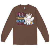Chestnut 100 magical days of school Long Sleeve Tee - MaliasSmallBusiness