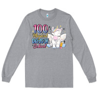 Heather Grey 100 magical days of school Long Sleeve Tee - MaliasSmallBusiness