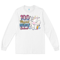 White 100 magical days of school Long Sleeve Tee - MaliasSmallBusiness