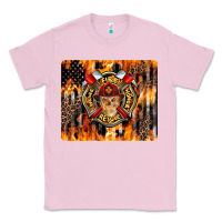 Bubblegum Pink Firefighter Skull Classic Tee - LillyAllenDesigns