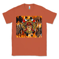 Copper Firefighter Skull Classic Tee - LillyAllenDesigns