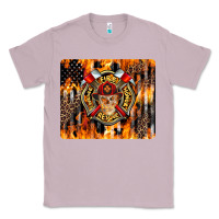 Lilac Firefighter Skull Classic Tee - LillyAllenDesigns