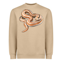 Mushroom Rosy Boa Snake Illustrations Heavyweight Sweatshirt - LillyAllenDesigns