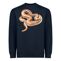 Navy Rosy Boa Snake Illustrations Heavyweight Sweatshirt - LillyAllenDesigns