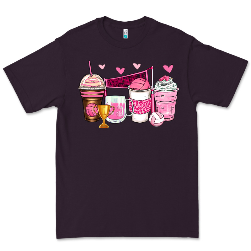 Volleyball Coffee Cups Premium Tee by Zillion Design Studio | Teevron