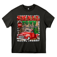 Asphalt small town christmas Heavy Core Tee - BarkalooDesign