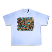 Grape Ice leopard with turquoise glitter Urban Heavy Tee - Artiststas