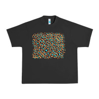 Pigment Black leopard with turquoise glitter Urban Heavy Tee - Artiststas