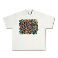 Pistachio leopard with turquoise glitter Urban Heavy Tee - Artiststas