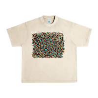 Sandshell leopard with turquoise glitter Urban Heavy Tee - Artiststas