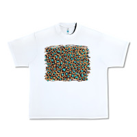 White leopard with turquoise glitter Urban Heavy Tee - Artiststas