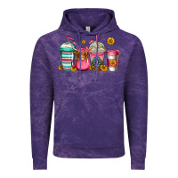 Cloud Purple longhaired cow coffee cups Vintage Hoodie - Jasminsmagicworld