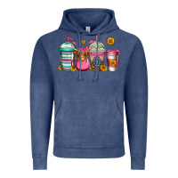 Vintage Denim longhaired cow coffee cups Vintage Hoodie - Jasminsmagicworld