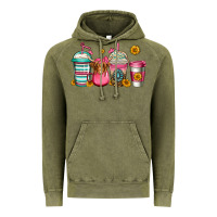 Vintage Olive longhaired cow coffee cups Vintage Hoodie - Jasminsmagicworld