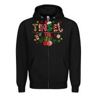 Black tinsel tits Zipper Hoodie - MaliasSmallBusiness