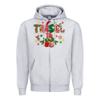 Heather Grey tinsel tits Zipper Hoodie - MaliasSmallBusiness
