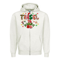Oatmeal Heather tinsel tits Zipper Hoodie - MaliasSmallBusiness