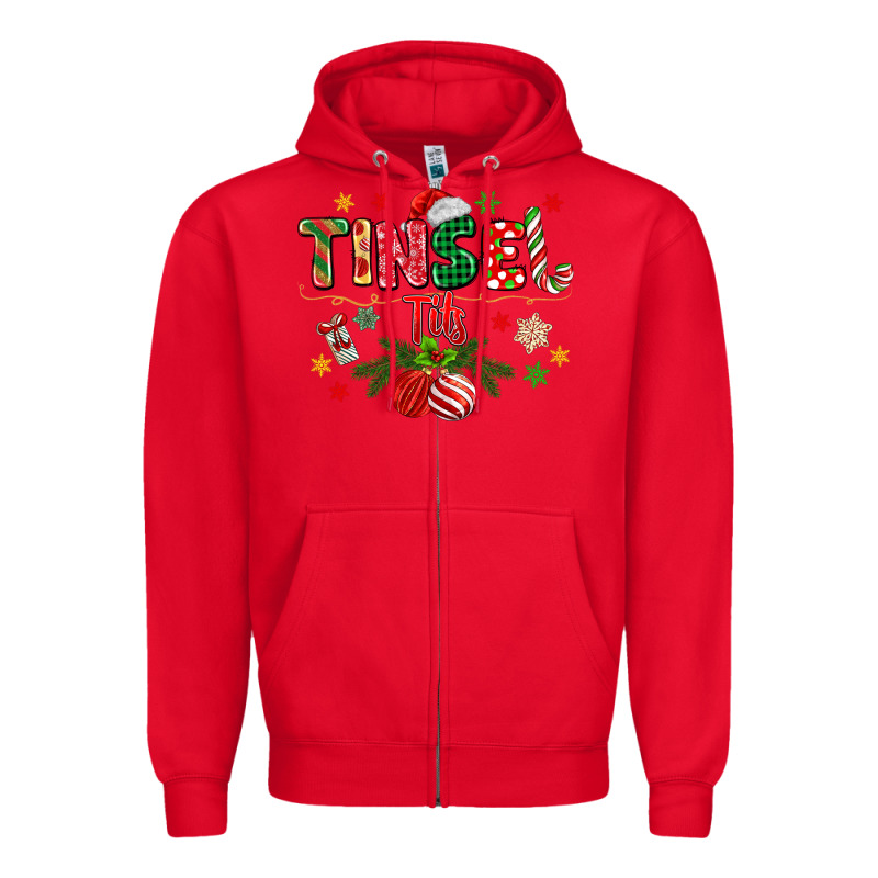 Tinsel Tits Zipper Hoodie by MaliasSmallBusiness | Teevron