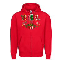 Red tinsel tits Zipper Hoodie - MaliasSmallBusiness