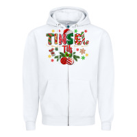 White tinsel tits Zipper Hoodie - MaliasSmallBusiness