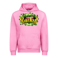 Fuchsia Pink St. Patrick's Day lips lucky Urban Hoodie - HowdyJamesFarm