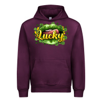 Mauve Wine St. Patrick's Day lips lucky Urban Hoodie - HowdyJamesFarm