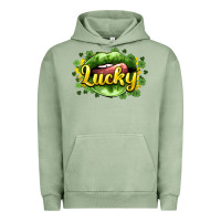 Pigment Oil Green St. Patrick's Day lips lucky Urban Hoodie - HowdyJamesFarm