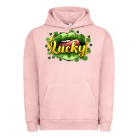 Pigment Salmon St. Patrick's Day lips lucky Urban Hoodie - HowdyJamesFarm