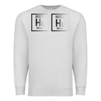 Dove Grey Hustle Harder Neon Premium Sweatshirt - Bettercallsaul
