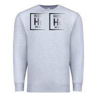 Heather Grey Hustle Harder Neon Premium Sweatshirt - Bettercallsaul