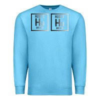 Ocean Blue Hustle Harder Neon Premium Sweatshirt - Bettercallsaul