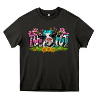 Asphalt mom with cow Heavy Core Tee - Zillion Design Studio