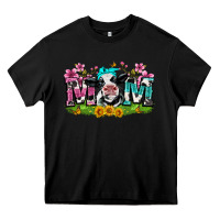 Black mom with cow Heavy Core Tee - Zillion Design Studio
