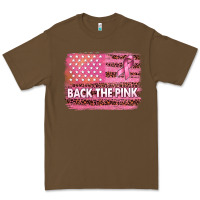 Cacao Back The Pink American Flag Premium Tee - texasbilliewilder