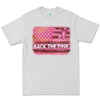 Dove Grey Back The Pink American Flag Premium Tee - texasbilliewilder
