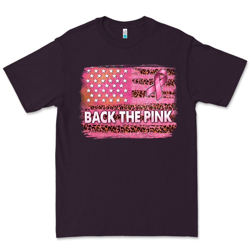 Back The Pink American Flag Premium Tee by texasbilliewilder | Teevron