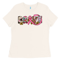 Bone brave cancer awareness ribbon Ladies Tee - JahusDesignShop