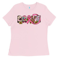 Bubblegum Pink brave cancer awareness ribbon Ladies Tee - JahusDesignShop