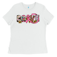 White brave cancer awareness ribbon Ladies Tee - JahusDesignShop