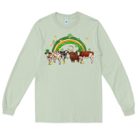 Matcha cow st patrick days Long Sleeve Tee - MaliasSmallBusiness