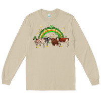 Mushroom cow st patrick days Long Sleeve Tee - MaliasSmallBusiness