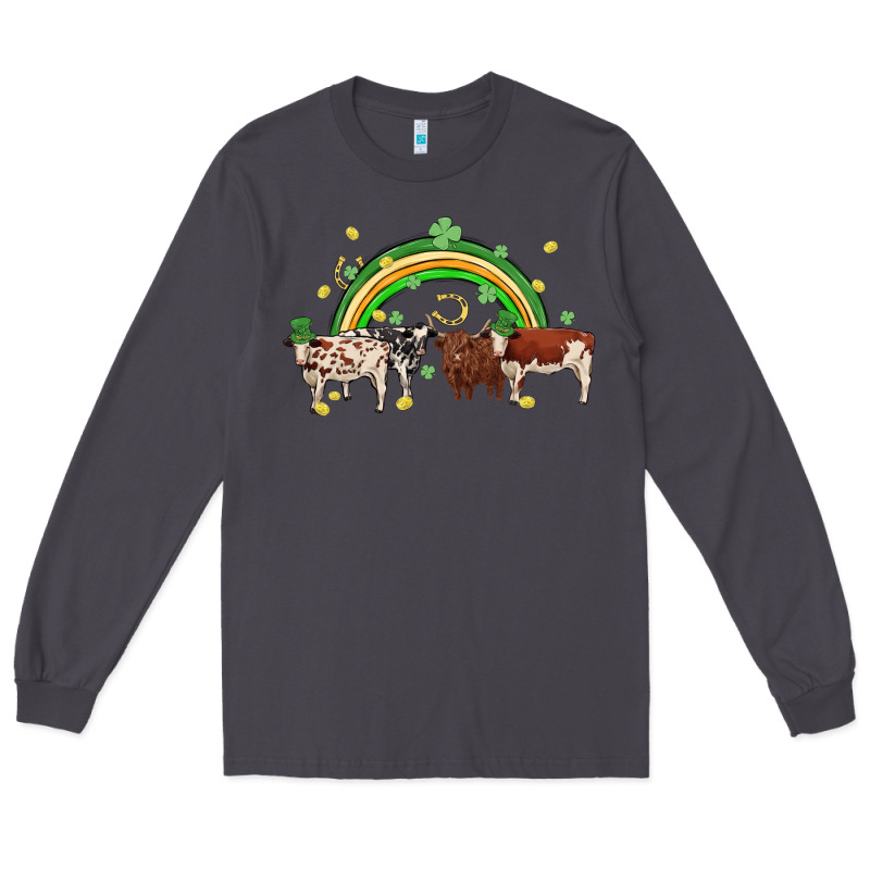 Cow St Patrick Days Long Sleeve Tee by MaliasSmallBusiness | Teevron
