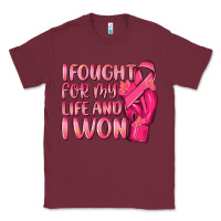 Burgundy i fought for my life and i won Classic Tee - NancyCooperArtShop