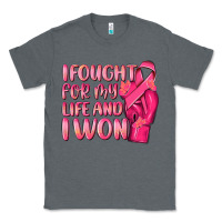 Charcoal Heather i fought for my life and i won Classic Tee - NancyCooperArtShop