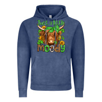 Vintage Denim just a little moody st patricks day Vintage Hoodie - Jasminsmagicworld