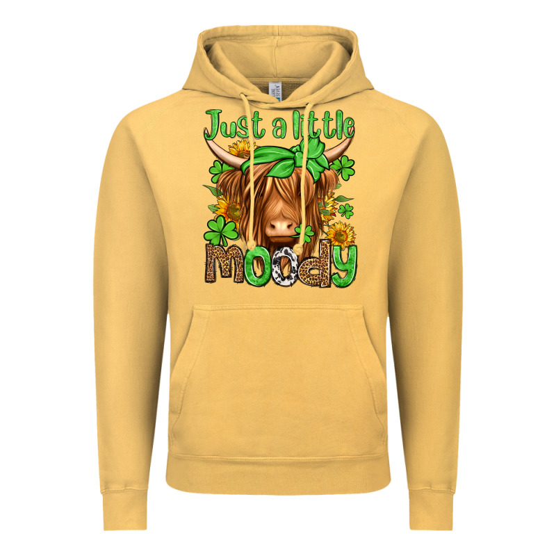 Just A Little Moody St Patricks Day Vintage Hoodie by Jasminsmagicworld | Teevron