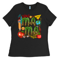 Black mama teacher Ladies Tee - texasbilliewilder