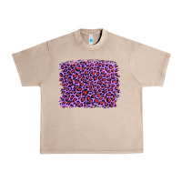 French Oak lilac leopard with red glitter Urban Heavy Tee - Artiststas